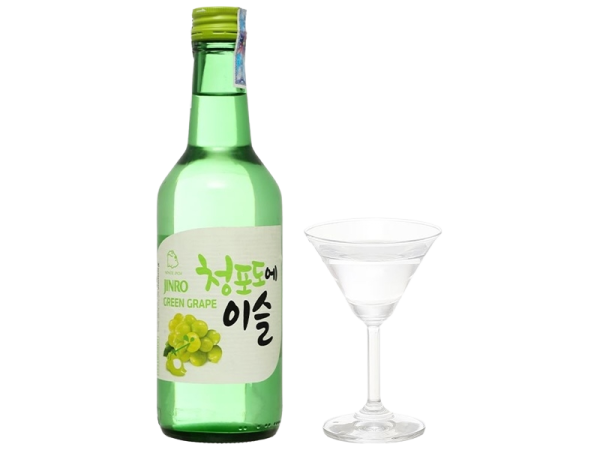 Rượu Soju Jinro Vị Nho 13% Chai 360ml