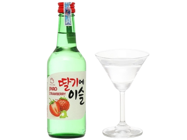 Rượu Soju Jinro Vị Dâu 13% 360ml