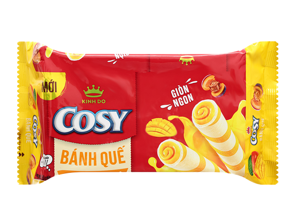 Bánh Quế Cosy vị xoài xí muội 132gr